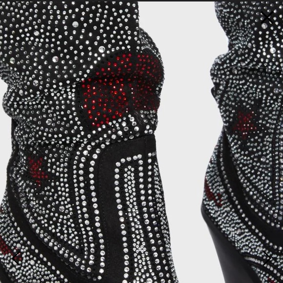 Azalea Wang Jolee Rhinestone Boots - Picture 6 of 11